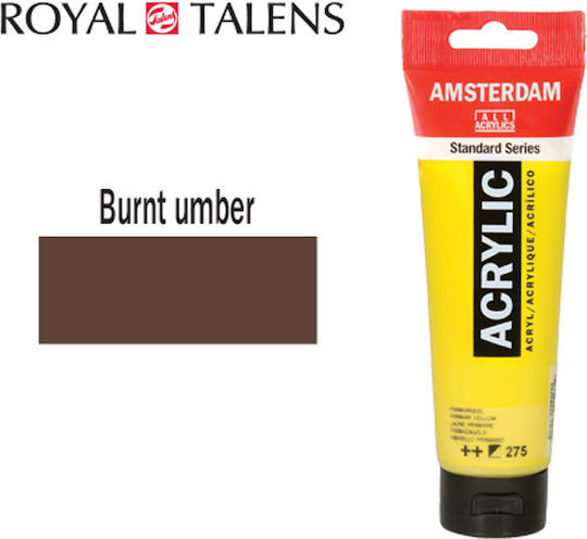 Royal Talens Amsterdam Acrylic Paint Set Burnt Umber 120ml 1pcs