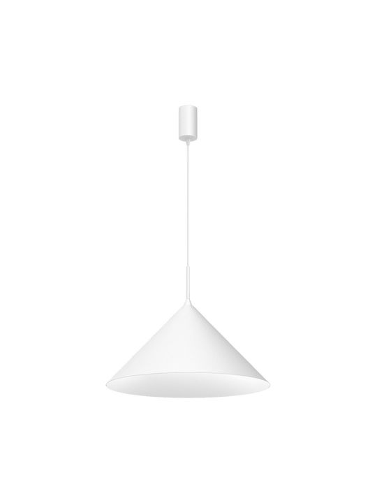 Eko Light Hängelampe Weiß 46x46cm.