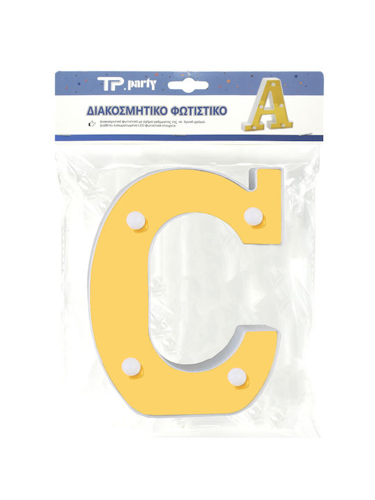 Tpster Lustră Decorativă Scrisoare Auriu