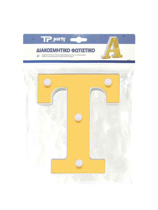 Tpster Lustră Decorativă Scrisoare Auriu