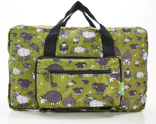 Eco Chic Foldable Holdall Sack Voyage 30lt Green Fabric L50xW20xH29cm