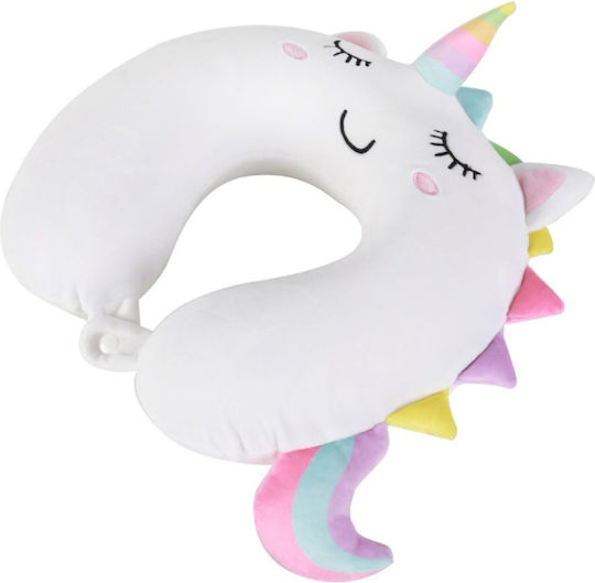 Total Gift Travel Pillow Travel Set Pillow 30x30x10cm White