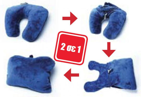 Alfa Care Reisekopfkissen Polyester Blau