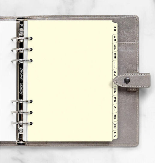 Filofax Хартиени Индекси за Документи A5 13бр Крем