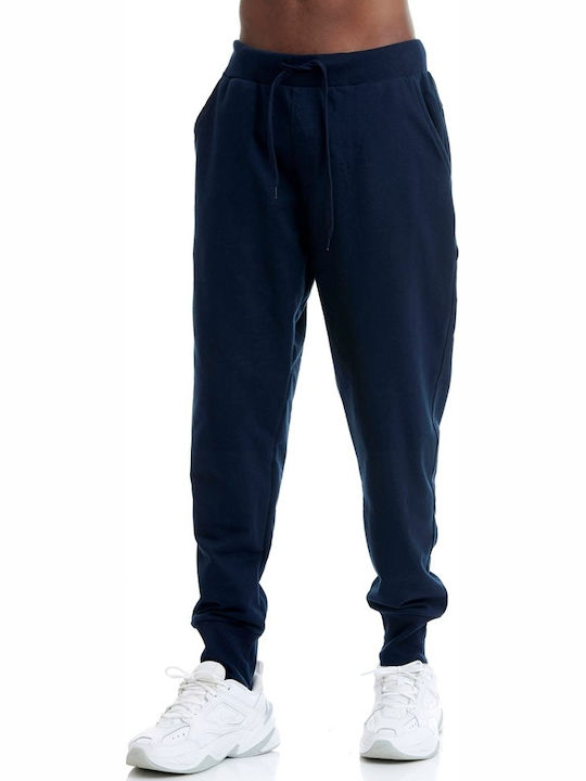 Sweatpants with Elastic Navy Blue