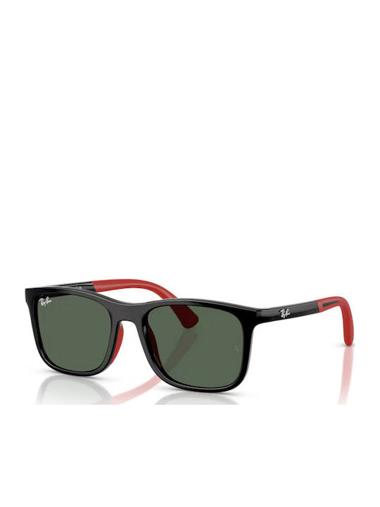 Ray Ban Τετράγωνα Παιδικά Γυαλιά Ηλίου Μαύρα