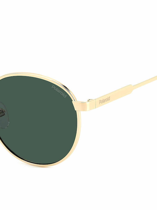 Polaroid Στρογγυλά Παιδικά Γυαλιά Ηλίου με Polarized Φακό Χρυσά για 7-11 Ετών