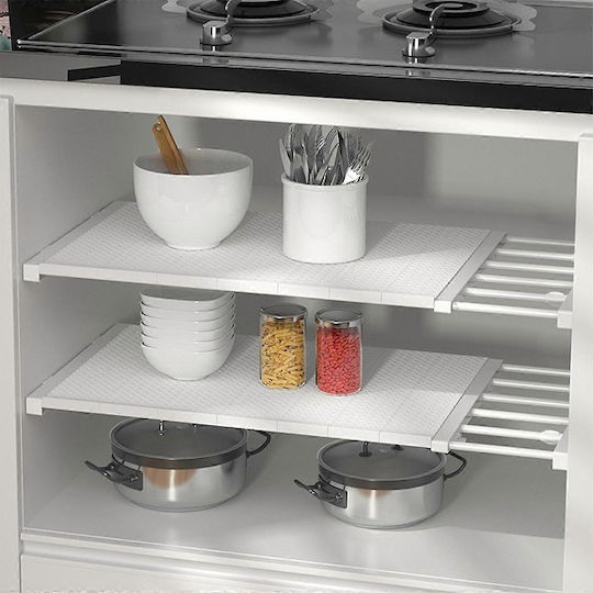 Floor Bathroom Shelf Plastic White