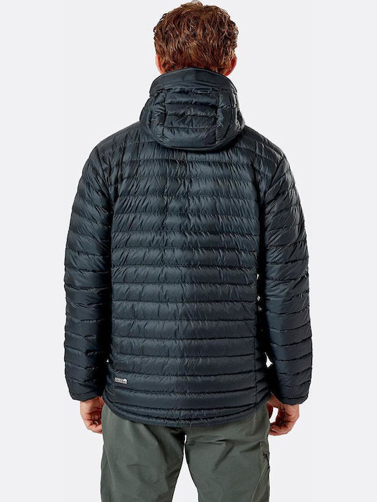 Microlight Alpine Χειμωνιάτικο Μπουφάν Puffer Μαύρο