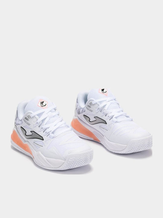 Joma Spin Femei Pantofi Padel Albi