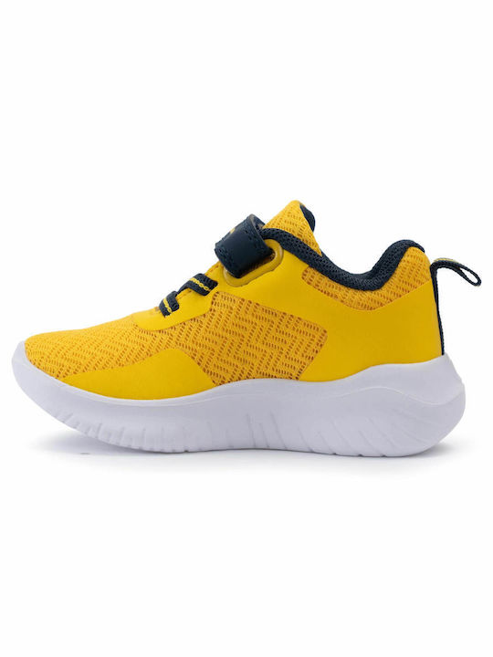 Softy Evolve B Παιδικά Sneakers με Σκρατς Κίτρινα