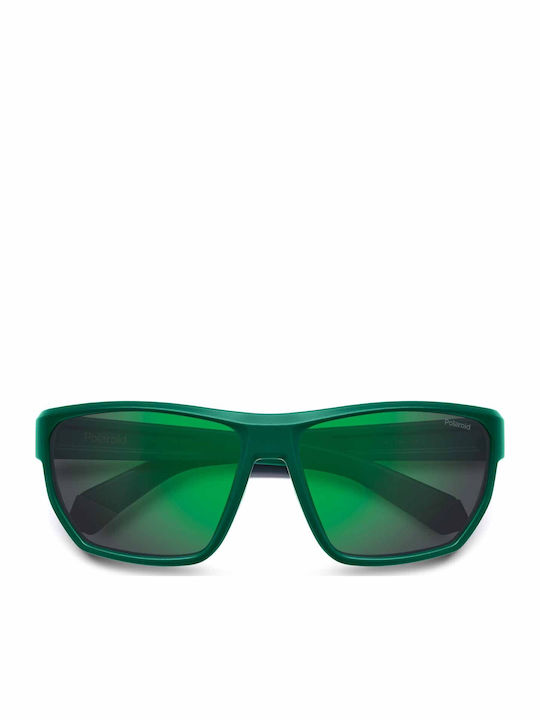 Polaroid Bărbătești Ochelari de soare cu Verde Cadru și Verde Polarized Oglindă Lentilă PLD7057/S PYW/5Z