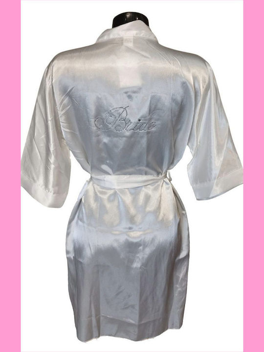 Elite Winter Braut Damen Robe Weiß