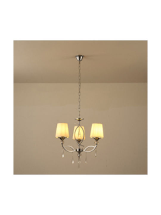 Eurolamp Kronleuchter Silber 144-47020
