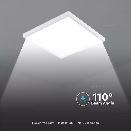 V-TAC V-TAC Quadratisches Vertieft LED-Panel 36W mit Natürliches Weiß Licht 4000K 60x60cm