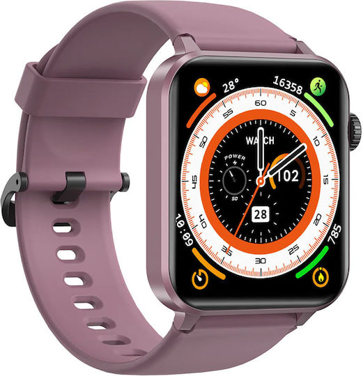 BlackView R30 Pro Smartwatch με Παλμογράφο (Μωβ)