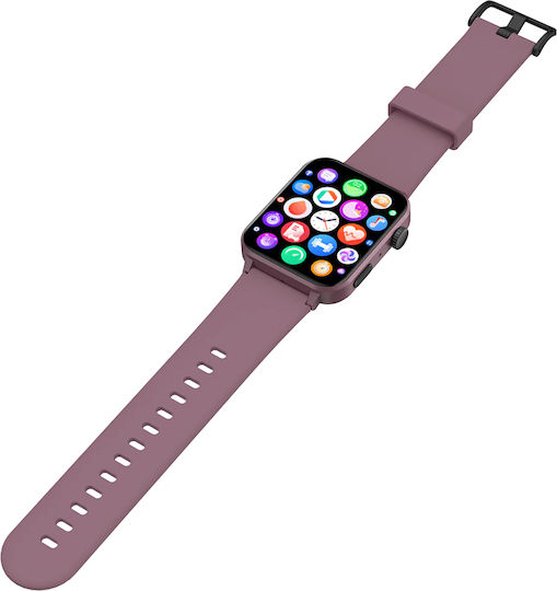 BlackView R30 Pro Smartwatch με Παλμογράφο (Μωβ)