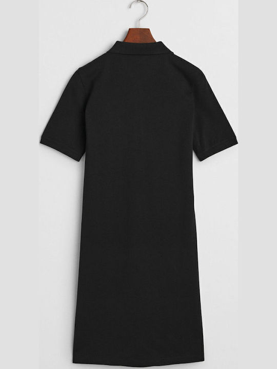 Summer Athletic Dress Short Sleeve Black