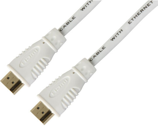 Speed Cable HDMI male - HDMI male 2m Λευκό