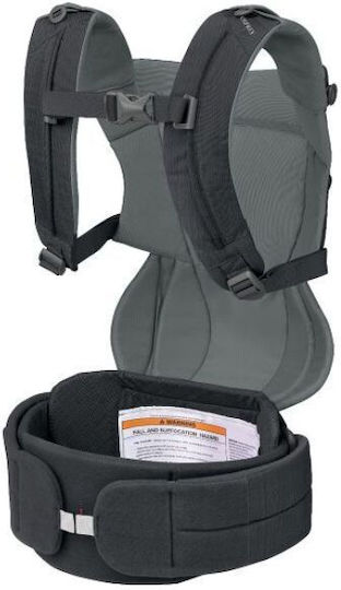 Osprey Poco Klassischer Babytragetuch Schwarz mit Maximales Kindergewicht 15kg