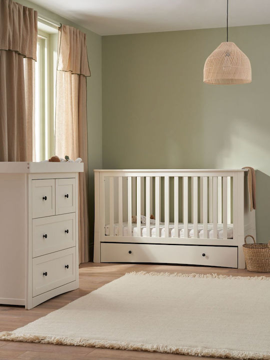 Mothercare Βρεφική Κούνια Harrogate Λευκή για Στρώμα 70x140cm