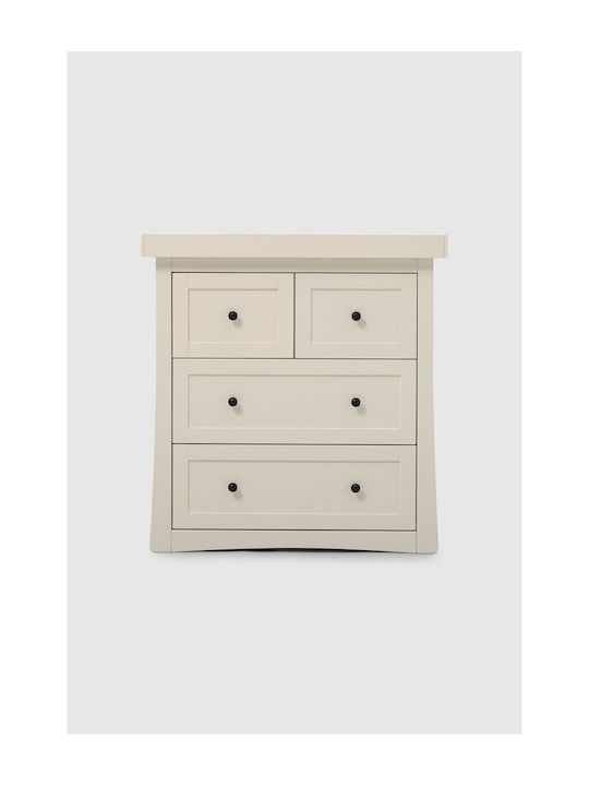 Harrogate Baby Kommode mit 3 Schubladen Ecru 52x95x93cm
