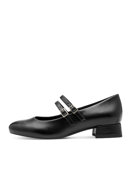 Anatomic Black Heels with Strap