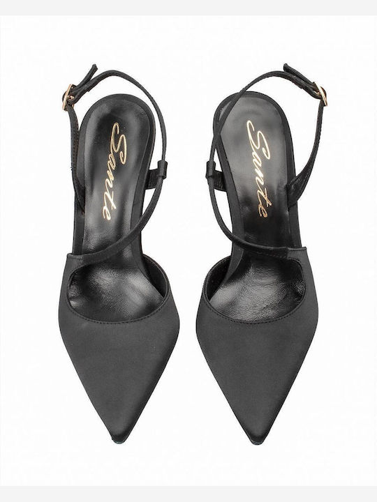 Black Heels with Strap