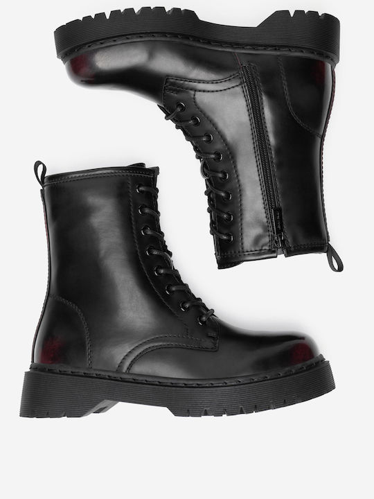 Stiefeletten Damen Rot