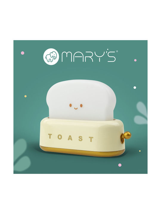 Mary's Led Kids Decorative Lamp Yellow 13.4x9.8x5.4εκ.