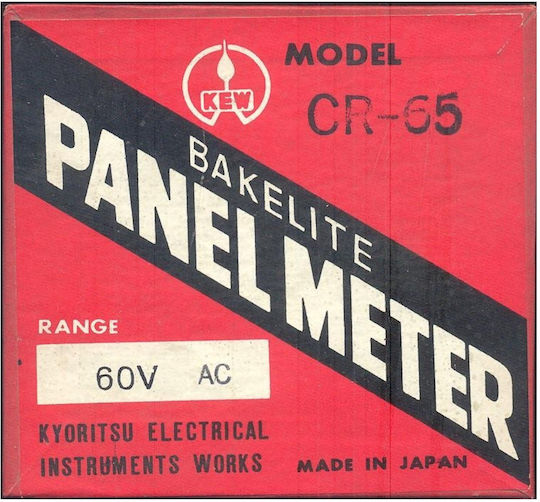 Kyoritsu Spannungsmesser Elektrische Messgeräte Analoger Monophasen SD60/0-60V
