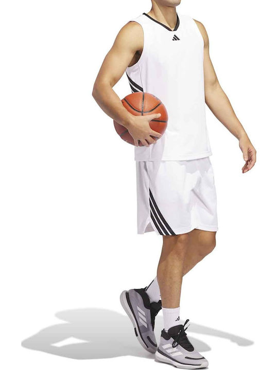 3-stripes Men's Athletic Shorts White