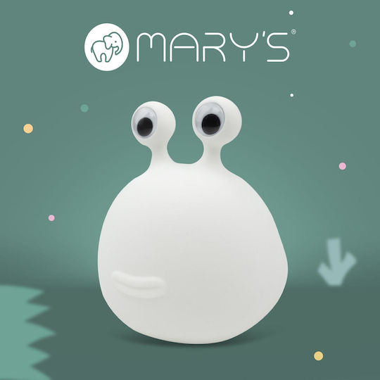 Mary's Led Παιδικό Φωτιστικό Πορτατίφ Λευκό 12.8x12.5x12.8εκ.