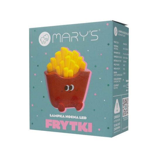 Mary's LED Детско Декоративно Осветление Touch Червен 9.7x9.7x11.1εκ.