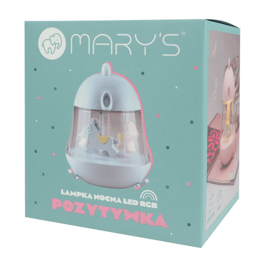 Mary's Led Παιδικό Διακοσμητικό Φωτιστικό Μπλε 15.7x13x12.1εκ.