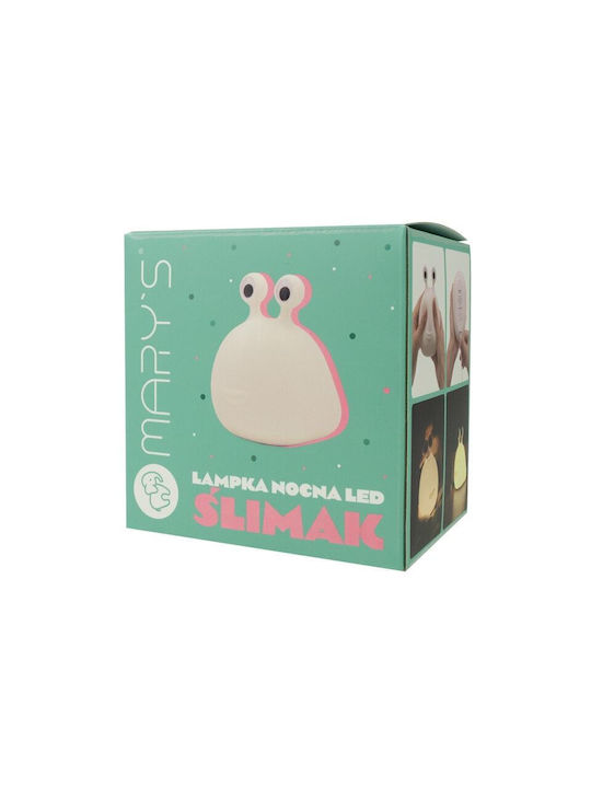 Mary's Led Kids Portable Lamp White 12.8x12.5x12.8εκ.