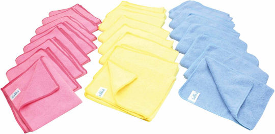 Satra Satra Car Microfiber Cloths for Body Cleaning and Drying 230gsm 40x30cm 24 Pieces