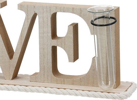 ArteLibre Decorative Space Love made of Wooden 41x7.5x12.5cm 1pcs