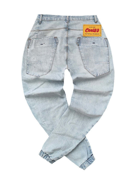 Men's Jeans Pants with Slim Fit Light Blue
