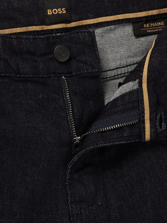 Re.maine Men's Jeans Pants Elastic with Regular Fit Dark Blue