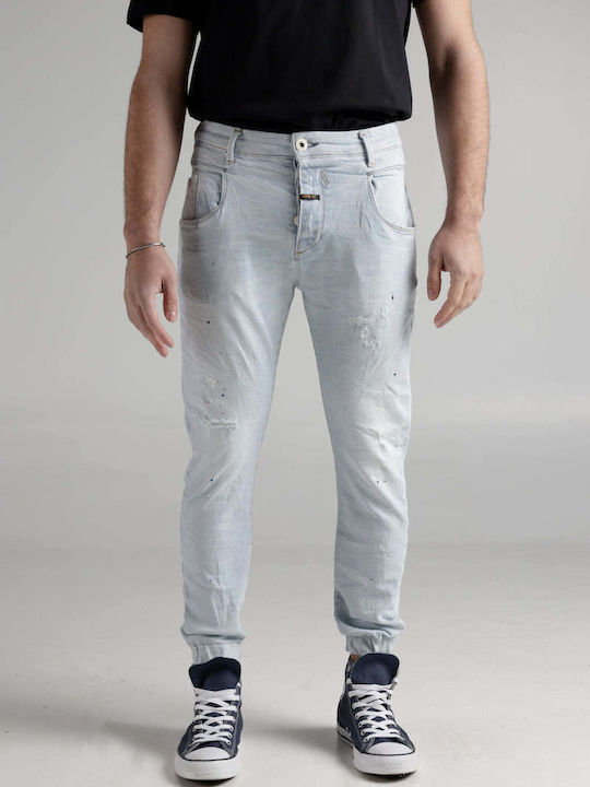 Men's Jeans Pants with Slim Fit Light Blue