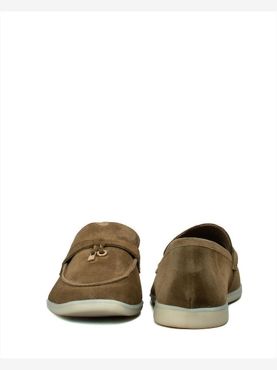Suede Ανδρικά Loafers σε Πράσινο Χρώμα