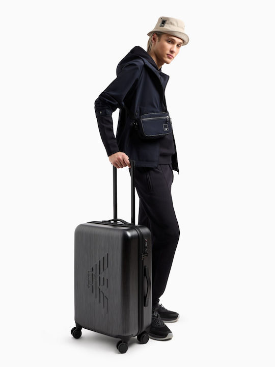 Emporio Armani Valiză de Călătorie Mare Dură Negru cu 4 roți Înălțime 70cm EM001930AF15459-U8097