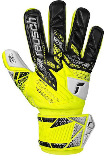 Reusch Attrakt Grip Kids Goalkeeper Gloves Yellow