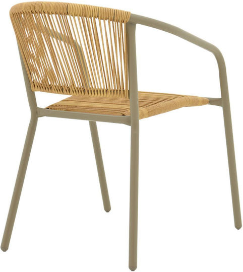 Gartenstühle Lindaria Ecru Und Natürliche Farbe 54x63x74cm Gartenstühle Lindaria Ecru Und Natürliche Farbe 54x63x74cm