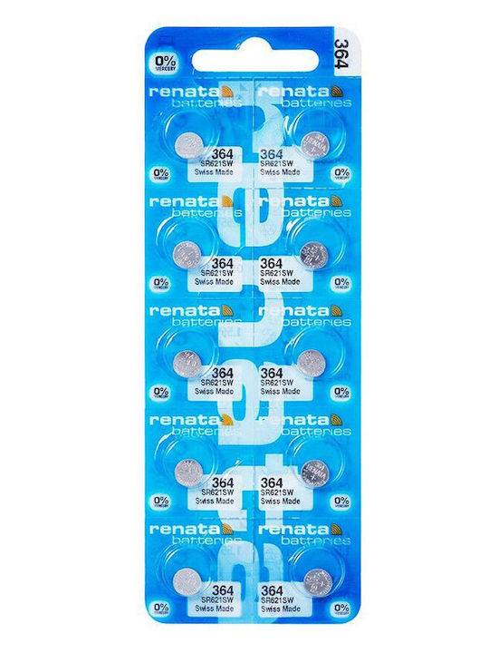 Renata 364 Μπαταρία Silver Oxide Ρολογιών SR60 1.55V 1τμχ