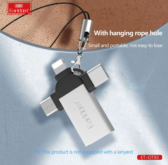 Earldom Ot93 Konverter Thunderbolt / USB-C / Micro-USB männlich zu USB-A weiblich 1Stück