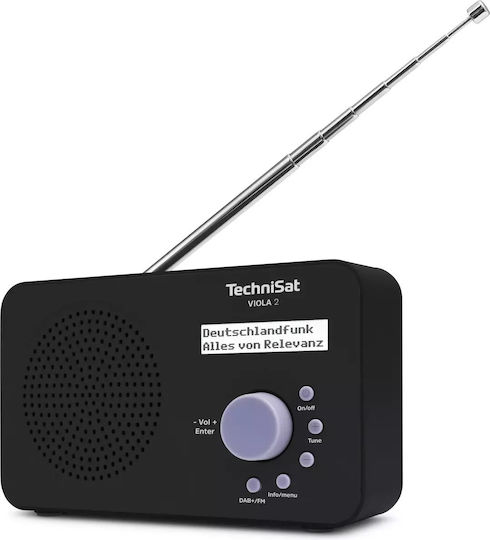 Technisat VIOLA 2 Επιτραπέζιο Ραδιόφωνο Μπαταρίας DAB+ Μαύρο
