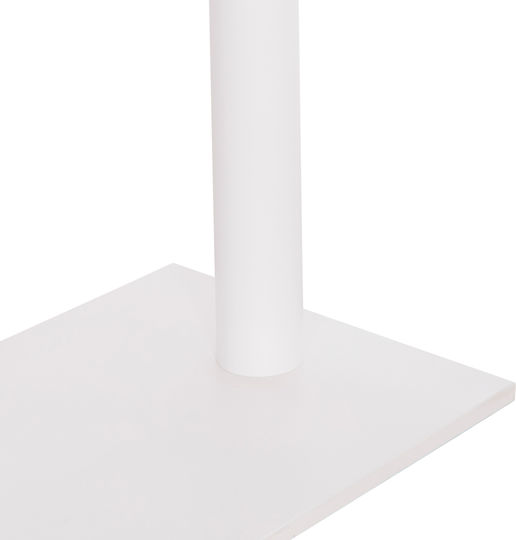 HomeMarkt Bar Table Base Table / Office With Adjustable White Matte 8x8x108cm