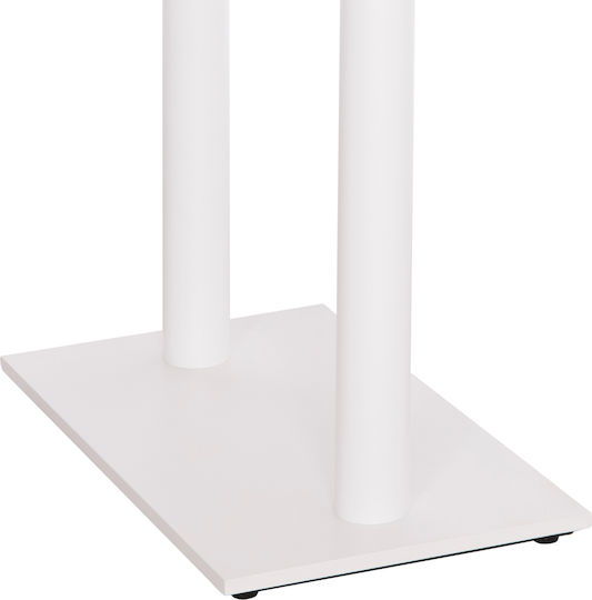 HomeMarkt Bar Table Base Table / Office With Adjustable White Matte 8x8x108cm